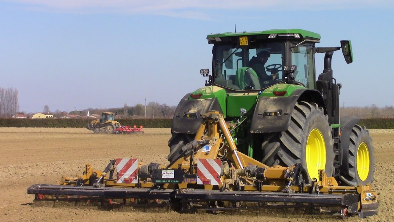 GRUPPO BORTOLI preparazione terreni e semina mais 2021 - New John Deere 7r -