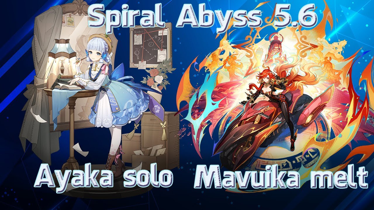 Mavuika Melt & Ayaka Solo | New Spiral Abyss 5.6B | Genshin Impact