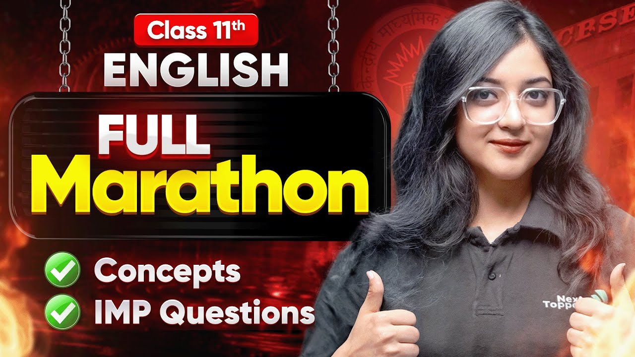 Class 11 ENGLISH MARATHON🔥| 11th Most Important Questions of All Chapters in One Shot