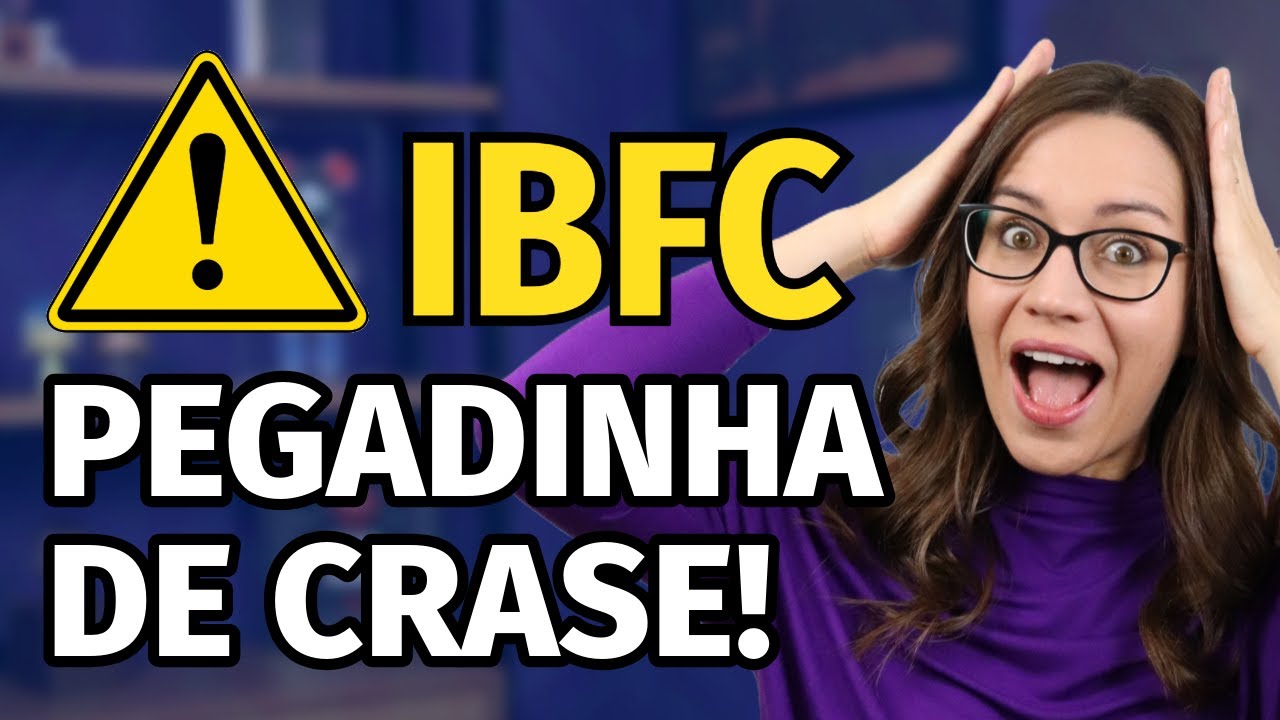 ⚠️ CUIDADO com a PEGADINHA de CRASE! ⚠️ IBFC (BANCA DOS CORREIOS)