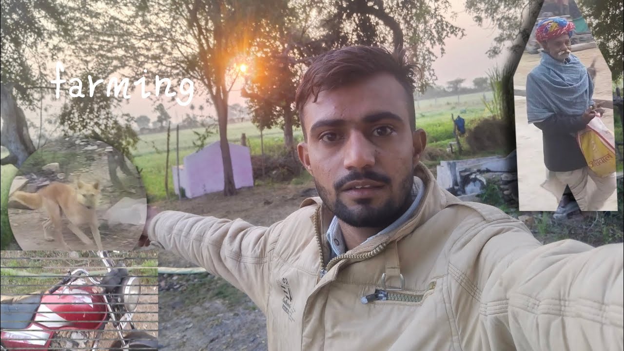 Farming life🌾New vlog 😍 सुबह में चला खेतों में घूमने Dog 🐕 के साथ मस्ती 🤣 #farming #vlog #ytshorts 