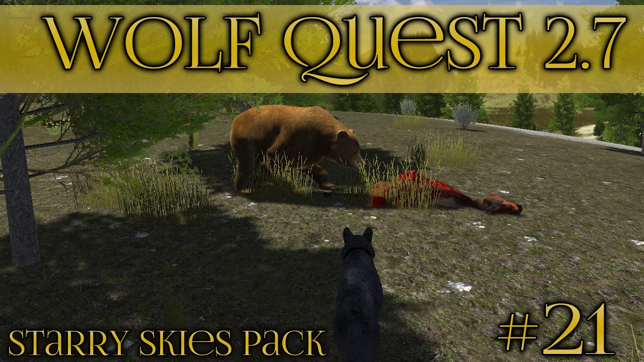 Медведи вторгаются в лес!! 🐺 Wolf Quest 2.7 - Starry Skies Pack 🐺 Эпизод #21