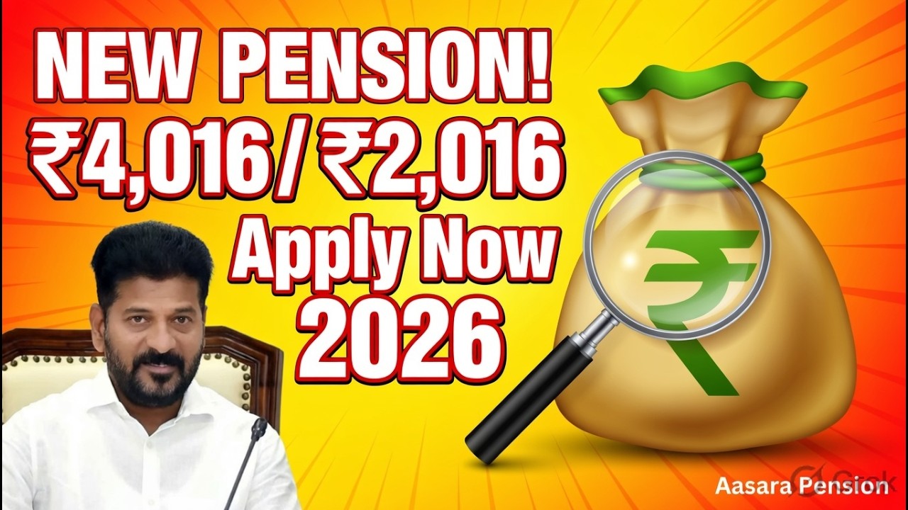 New Aasara Pension Application 2026-27 | Telangana Govt Latest Updates | How to Apply