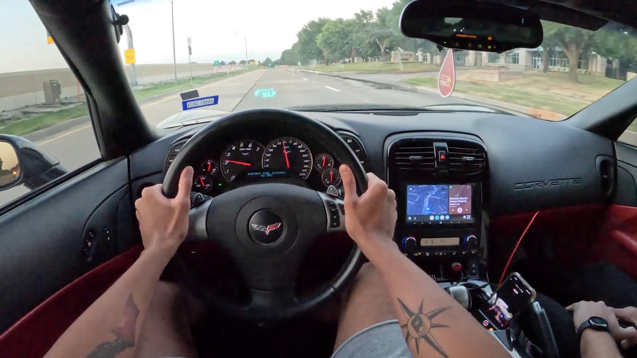 Модифицированный Chevrolet Corvette 2008 года — впечатления от вождения от первого лица
