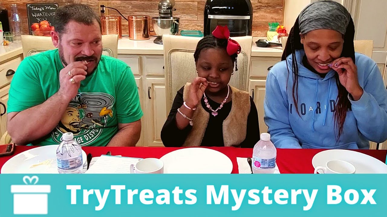 Americans Try Taiwan Snacks | Try Treats Mystery Unboxing | Kiersten and Tosha