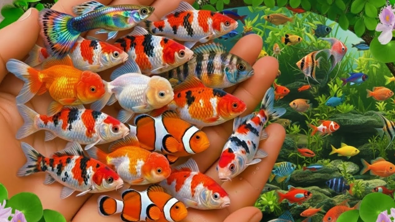 Catch Colorful Aquarium Fish in Giant Colorful Egg, Tiger Tetra, Pencil Fish, Eel, Baby Turtle,Koi