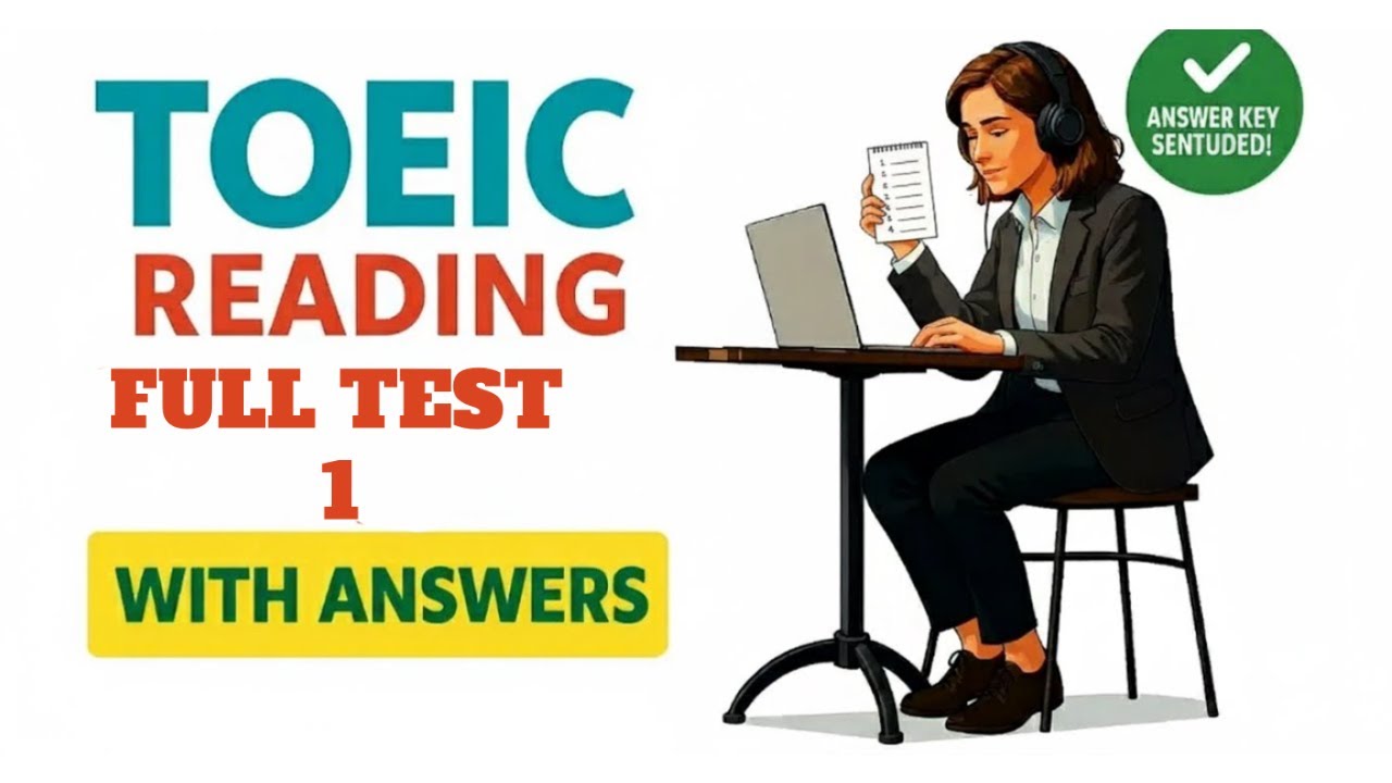 TOEIC Reading Full Test 1 | With Answers | NEW (2025)