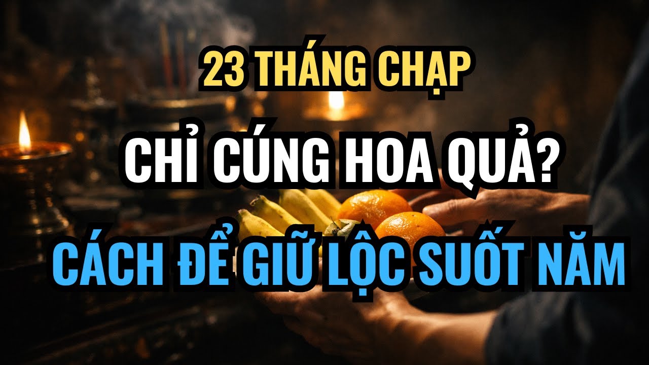 23 Tháng Chạp Chỉ Cúng Hoa Quả? Điều Đại Kỵ Để Không Mất Lộc Suốt Năm