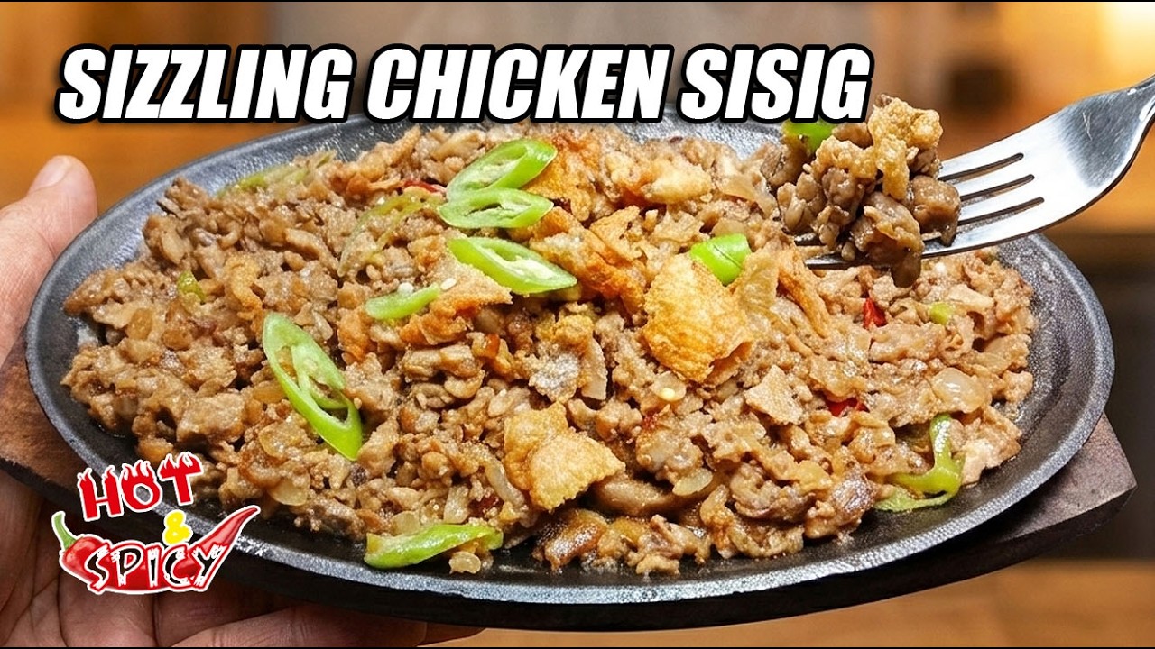 CHICKEN SISIG 🔥🍋 | Sizzling Chicken Sisig with Mayonnaise | Crispy, Creamy & Easy to Cook! 🇵🇭