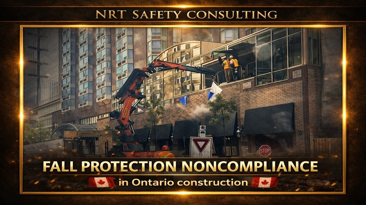Fall Protection Noncompliance at a Leading Edge — in Ontario Construction