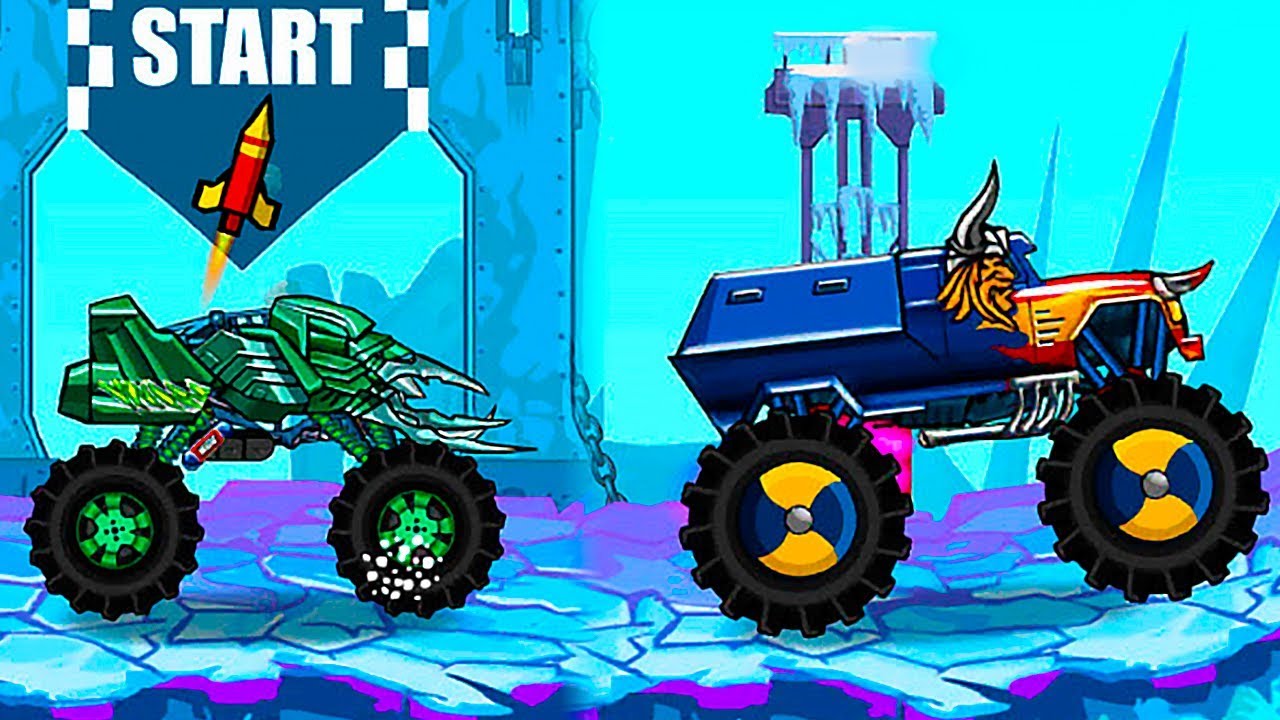 МАШИНКИ MAD TRUCK CHALLENGE Безумные Грузовики из АНТАРКТИКИ - Аналог Мульт Игры про Хищные Машинки