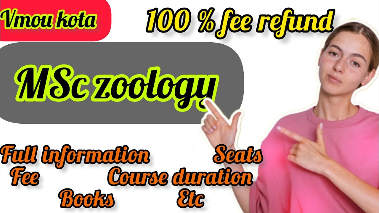 msc zoology/vmou kota /full detailed information/course /free course for all girls /msc zoology vmou