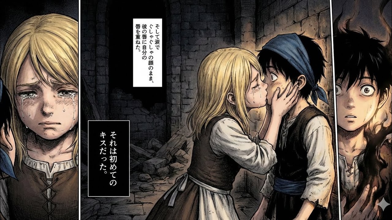 【ラスボス反転】【AI漫画】初めてのキスは、サヨナラの味