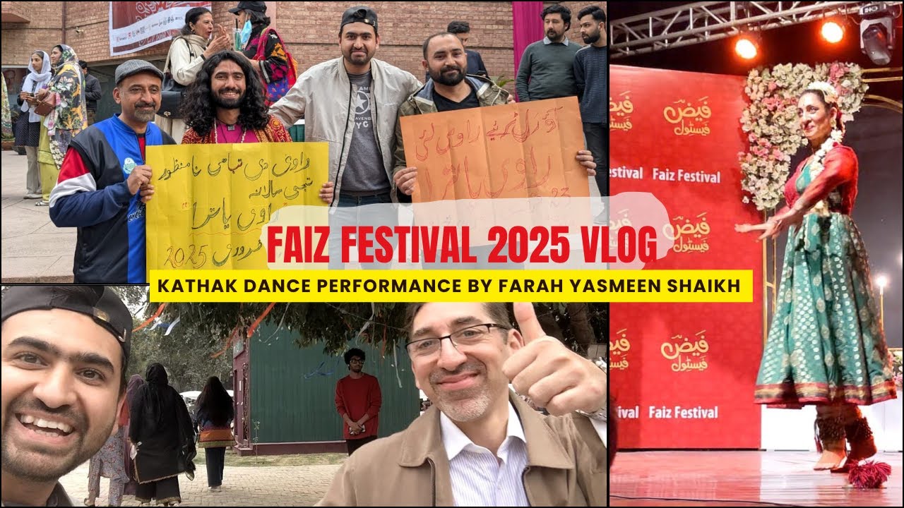 Faiz Festival 2025 Vlog | Farah Yasmeen Shaikh Kathak Dance | Drum Circle Performance | Part 3