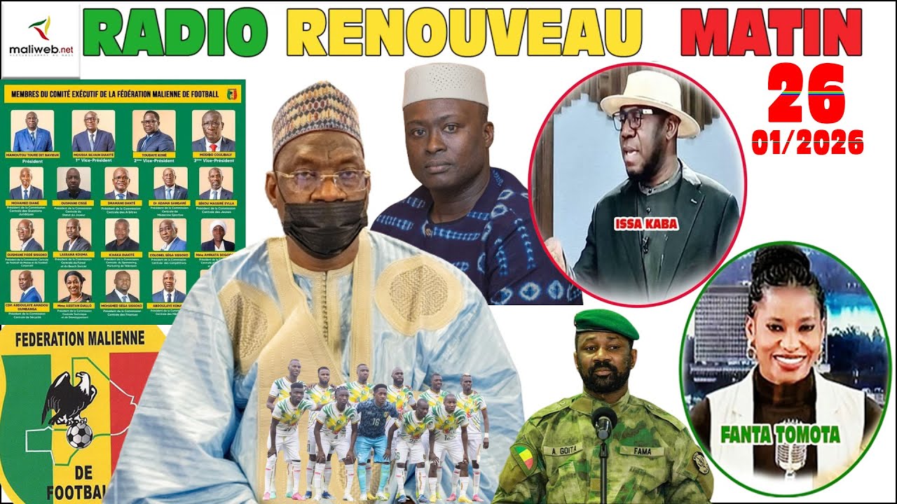 LE MATINAL DE LA RADIO RENOUVEAU FM du 26 Janvier 2026