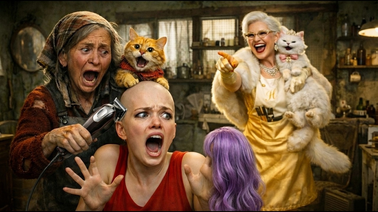 😱 Mrs.Ruth & Her Kitten Opens A Hair Salon But Mrs Helen's Prank Gone Too Far ✂️ #cat #story