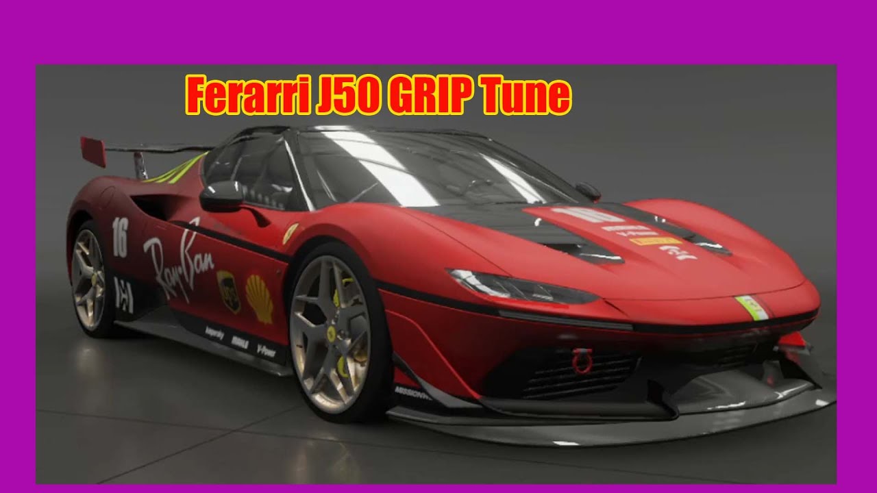Forza Motorsport Ferrari J50 Grip set up and tune