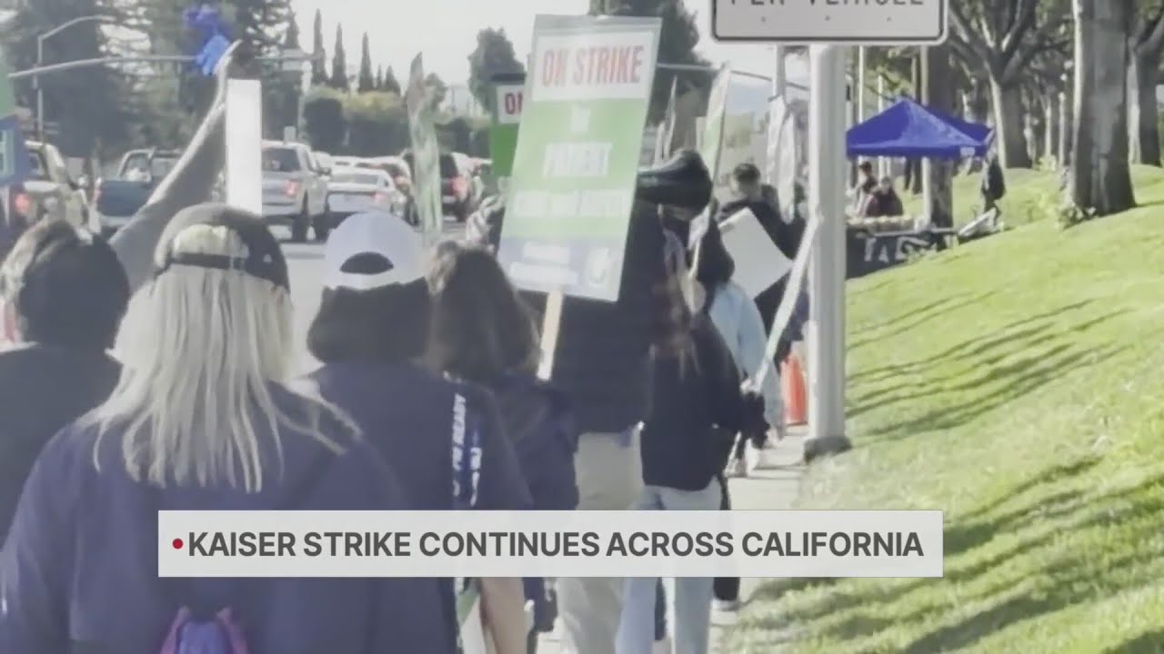 Kaiser strike continues Wednesday across California