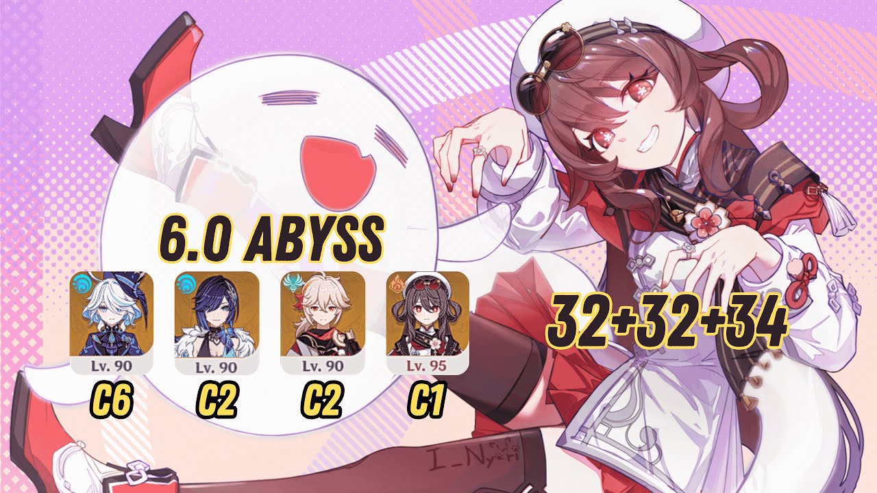 C1 Hu Tao 98s NEW 6.0 Abyss Top Half | Genshin Impact