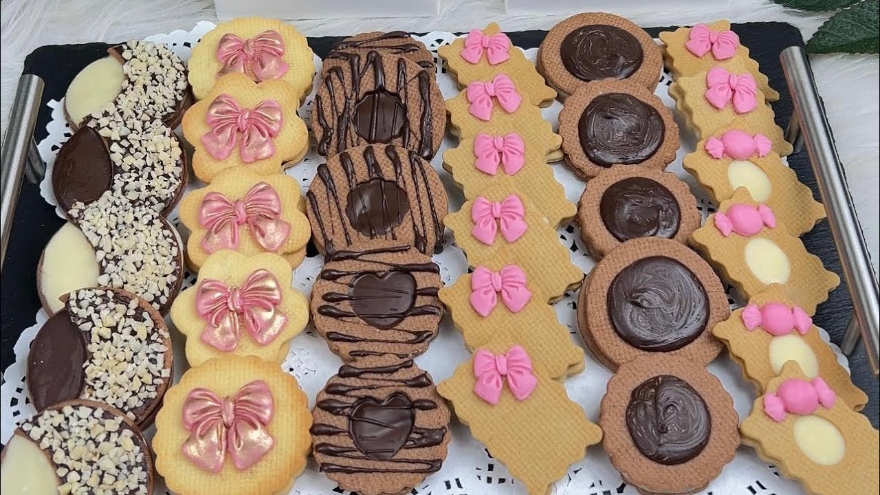 Avec une seule pâte,faites 5 assortiments de sablés (inratable!!!) 🍪🍪🍪 / كل اسرار سابليه هنا