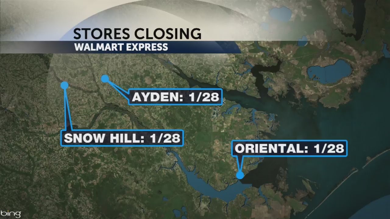 Walmart closing 3 stores in eastern Carolina; 154 across US