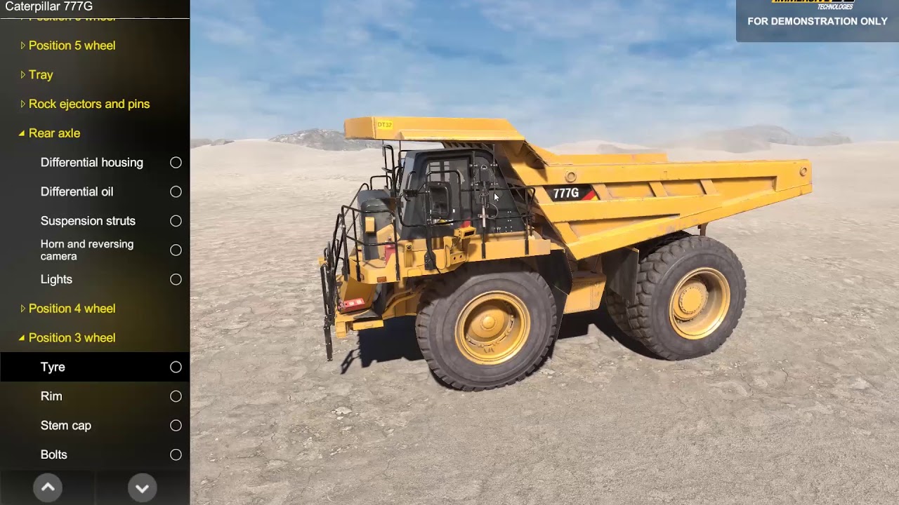 Pre-Start Inspection for Cat 777G (Training & Assessment Tool)