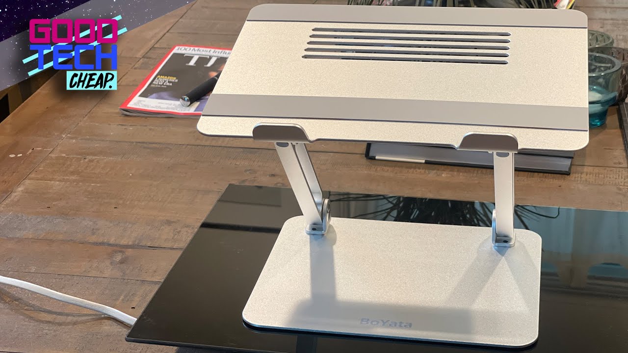 Unboxing Boyata Adjustable Laptop Riser Ergonomic Computer Stand for Desk : Good Tech Cheap
