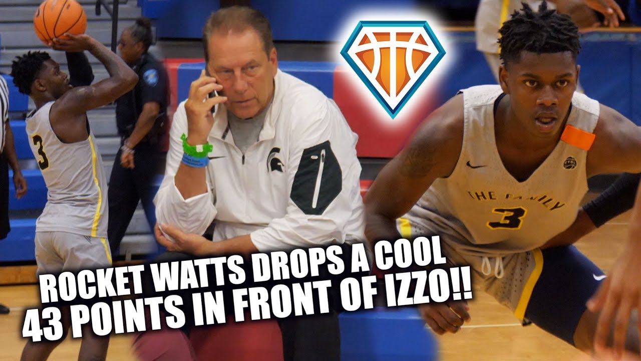 ROCKET 🚀 WATTS DROPS A COOL 43 POINTS in front of Tom Izzo!! | Detroit Guard is THE TRUTH