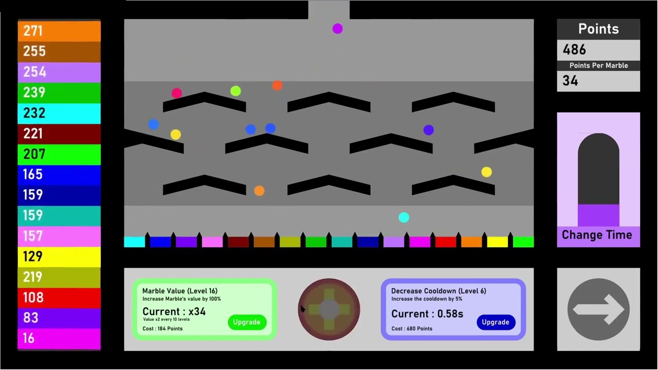 Pinball Clicker - Algodoo marble race