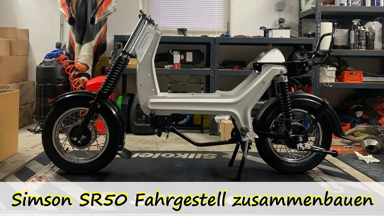 Simson SR50 Fahrgestell zusammenbauen // Teil 10 // Simson SR50 Projekt // Vlog