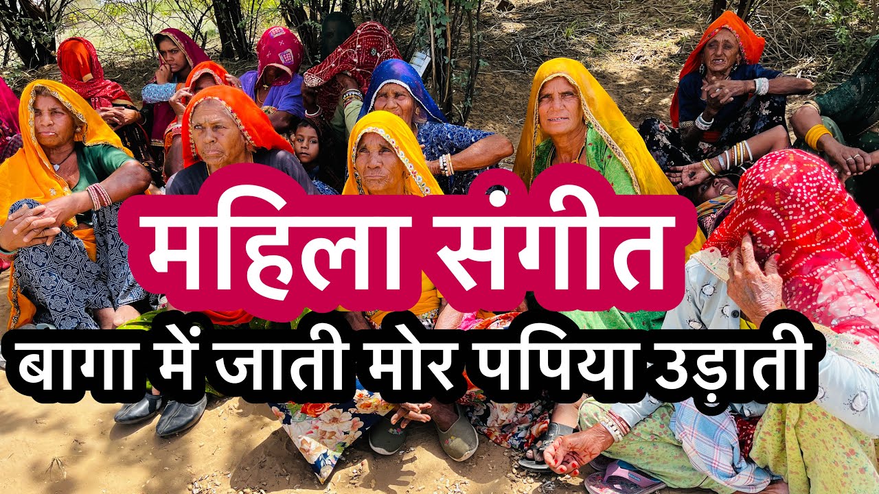 बागा में जाती मोर पपिया उड़ाती 🎤 महिला संगीता #rajasthani #song #dance  #funnyvideos