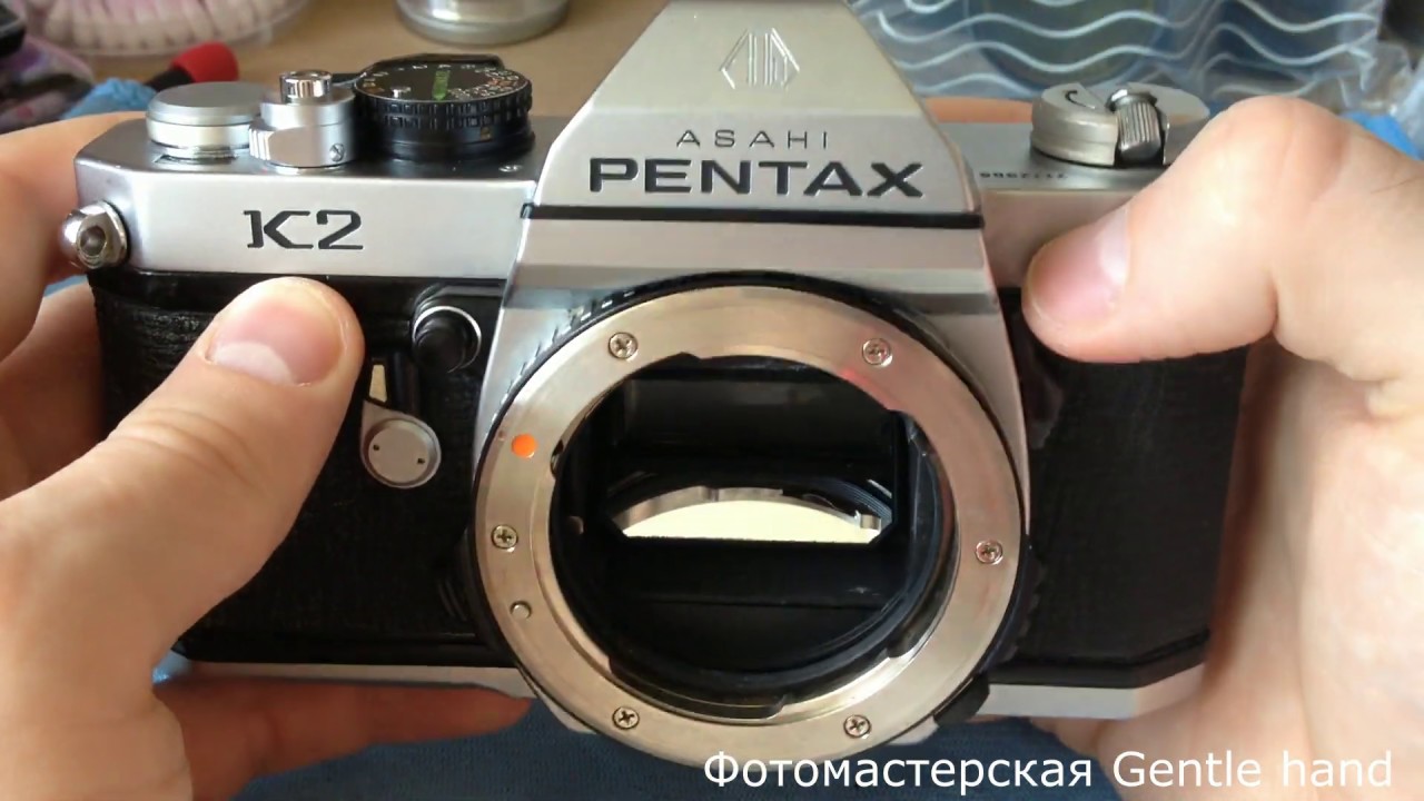 Pentax K2 service. Gentle hand.