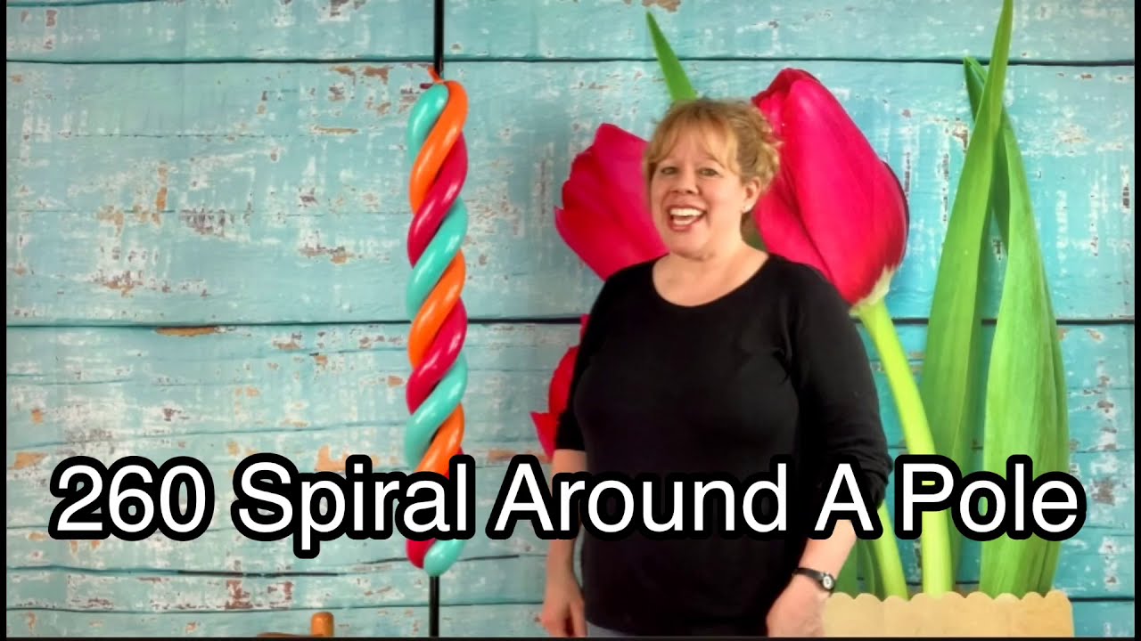 Balloon Spiraling Pole Decor