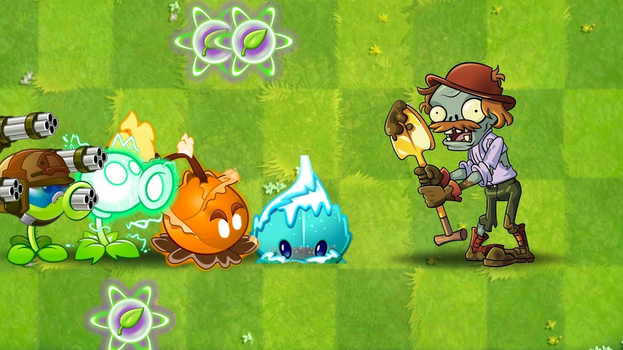 Plants vs Zombies 2 Every Plants Power UP VS Excavator Zombie in Plantas Contra Zombies 2 MOD