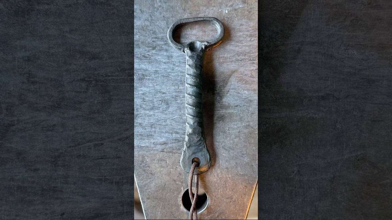EASY Rebar Bottle Opener #forging #blacksmith #diy #fire #metal #steel
