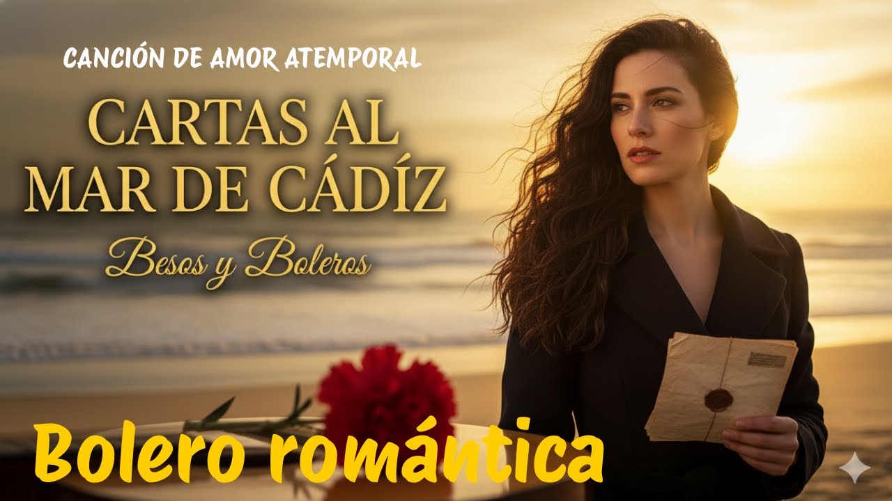 Cartas al Mar de Cádiz, Bolero Romántico, Letra, Besos y Boleros.