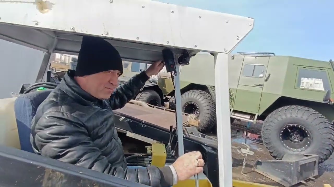 Самодельный мини погрузчик!!! Незаменимый помощник на  производстве !!!