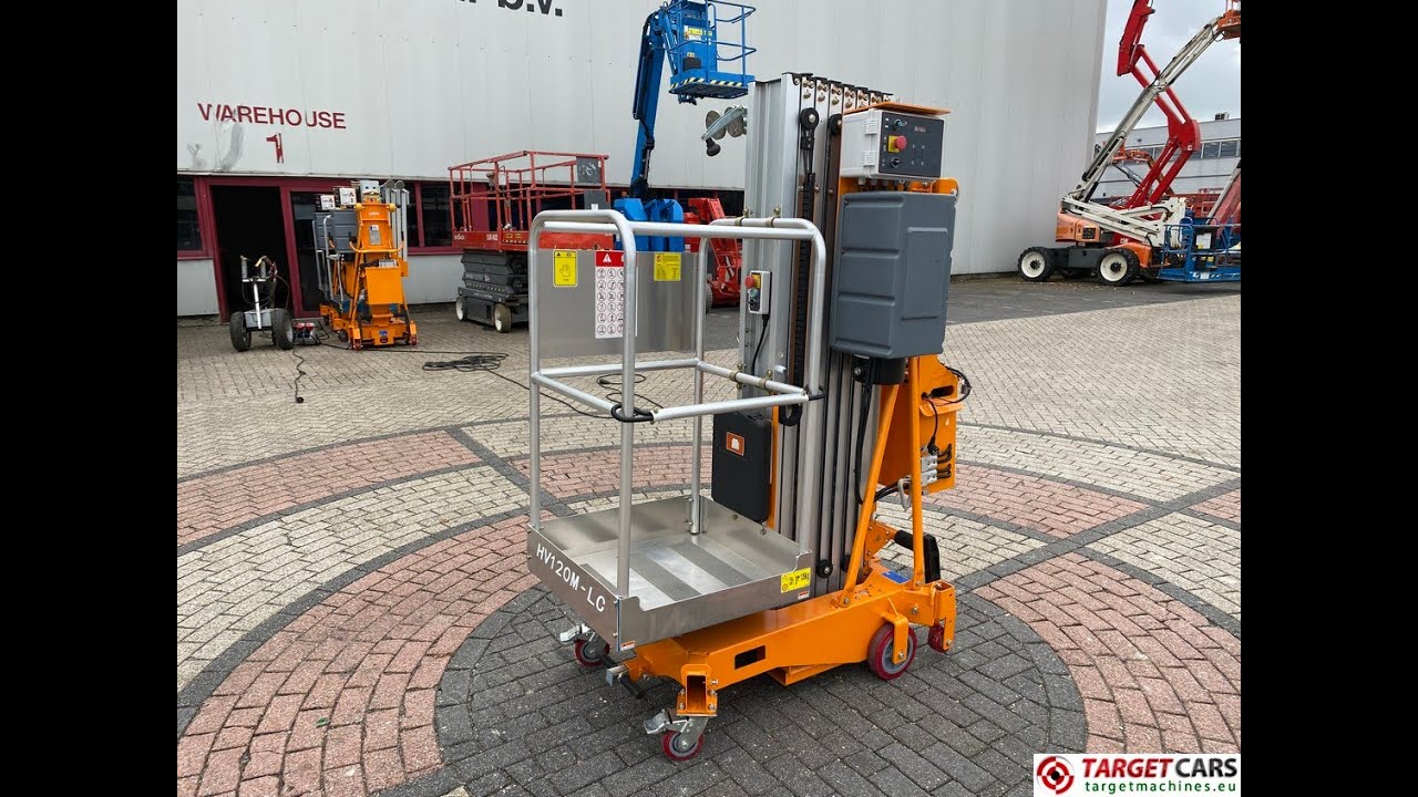783549 HANGCHA HV120M-LC DC VERTICAL MAST AERIAL WORK LIFT PLATFORM 1240CM 2025 82BE00648 NEW UNUSED