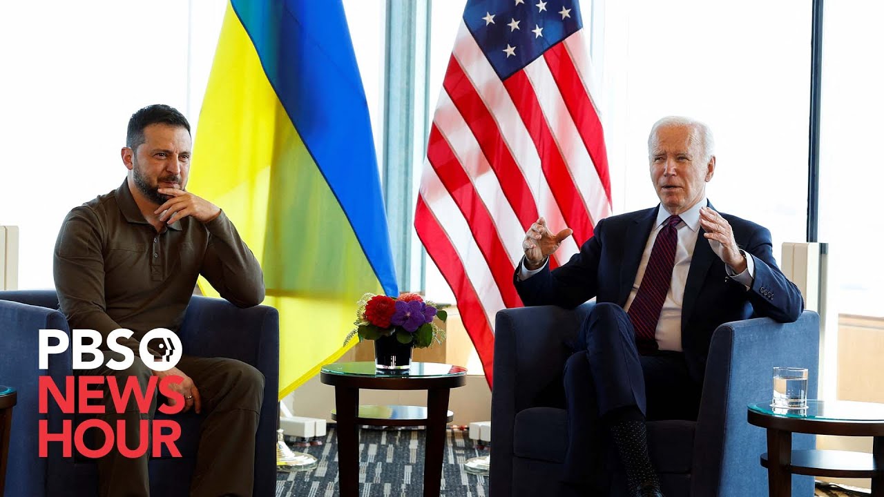WATCH: Ukraine's President Zelenskyy meets with Biden as G7 leaders pledge support