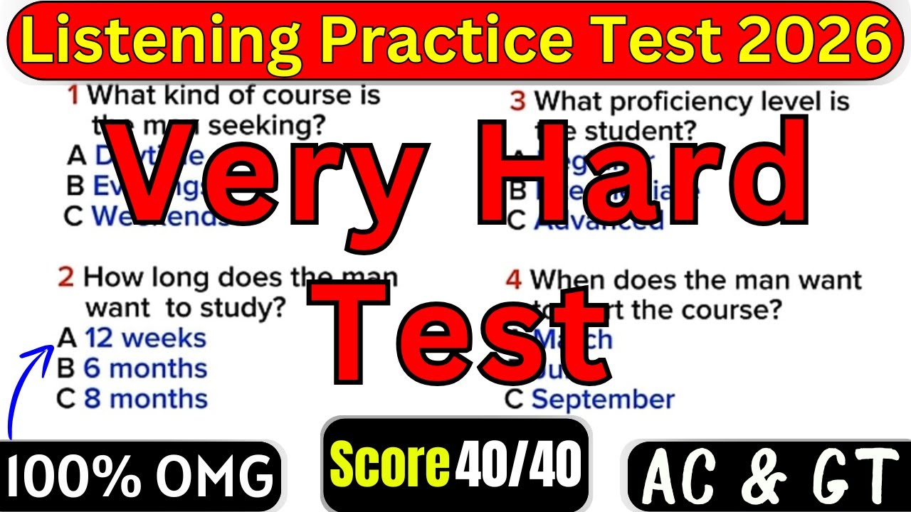 IELTS LISTENING PRACTICE TEST MARCH 2026 WITH ANSWER KEY | HARD IELTS PRACTICE FEBRUARY 2026 EXAM