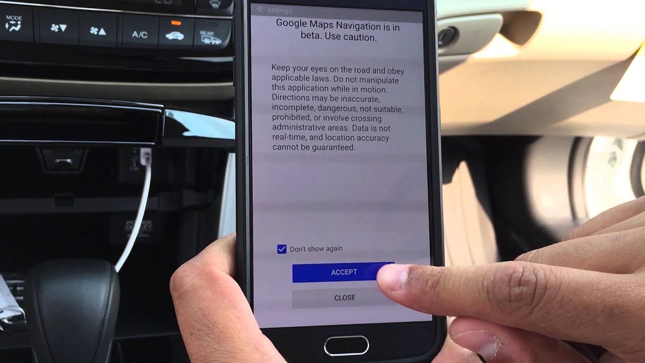 android auto on the 2016 Honda Accord