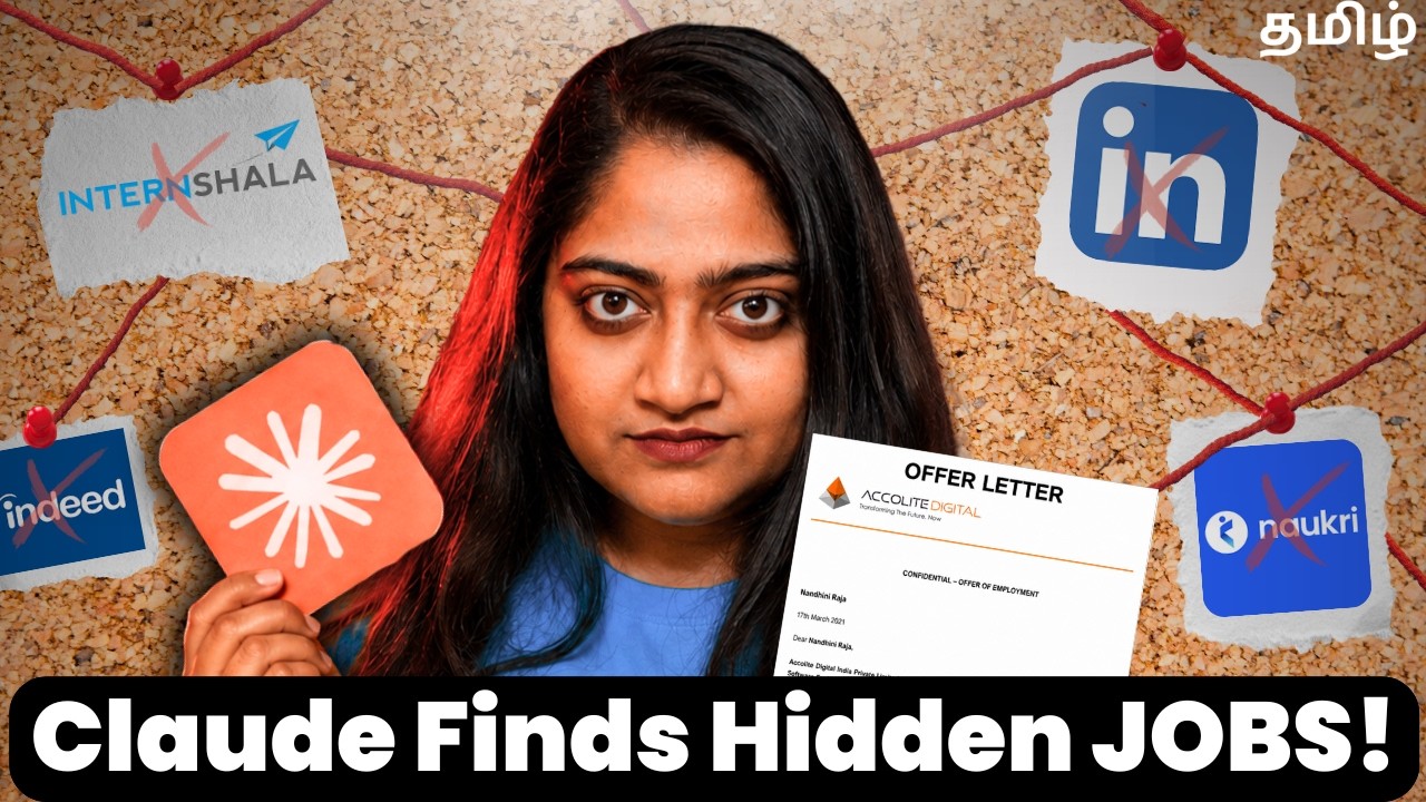Claude gets you hidden Jobs & Internships in 30days(தமிழ்)😳🔴