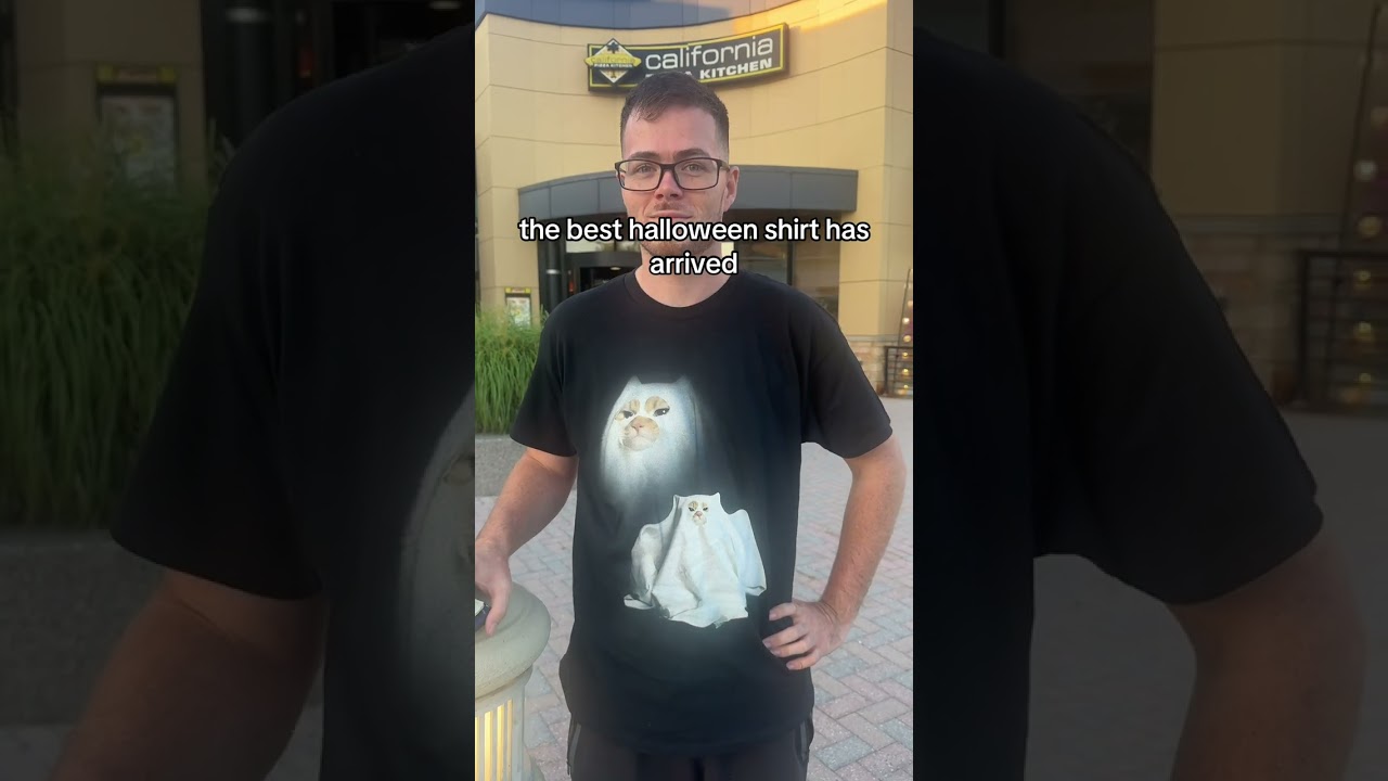 Spooky Cat Shenanigans: Funny Halloween Shirt Meme 