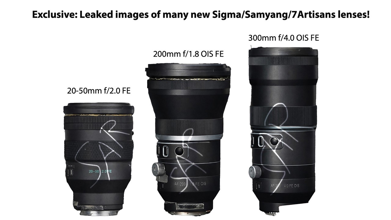 Exclusive first leaked images of the new Samyang super fast lenses, Sigma primes and 7Artisans tele