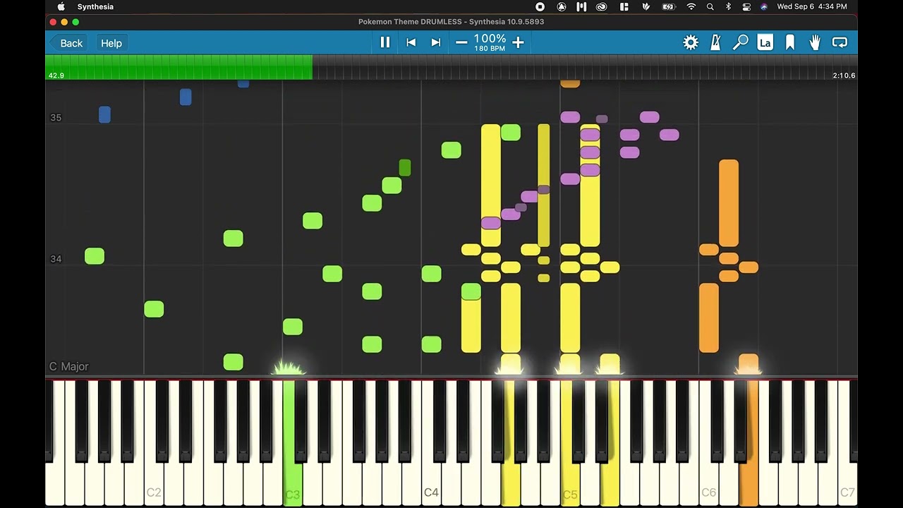 Original Pokemon Battle Theme (Synthesia)