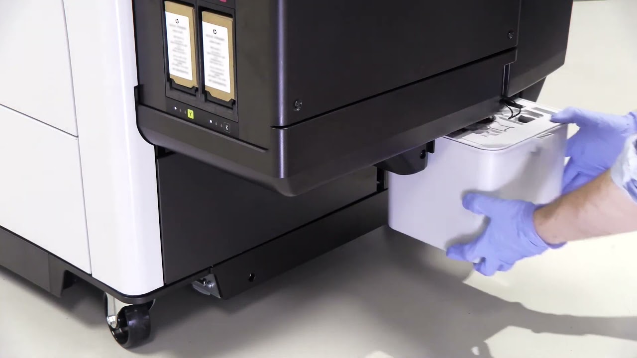 Replacing the Cleaning Container - HP PageWide XL Pro Printer Series (How to)