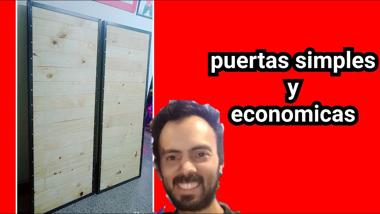 COMO HACER UNA PUERTA RAPIDO Y  FACIL / PUERTA ECONOMICA DE METAL MADERA / PUERTA  DE GRANERO /