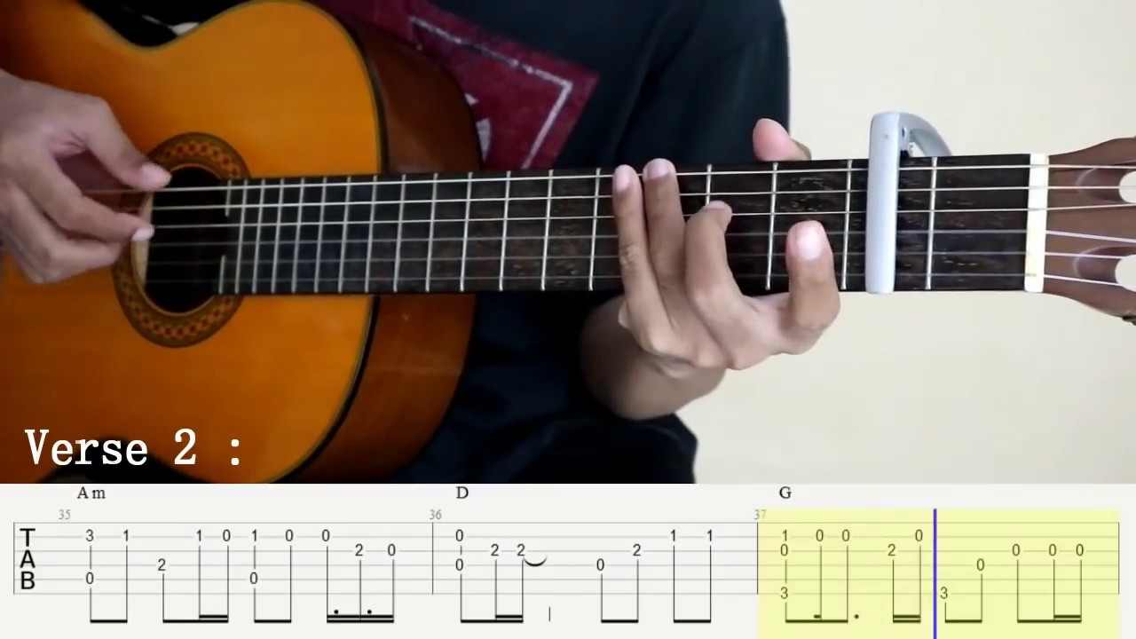 Cinta Luar Biasa - Andmes Kamaleng - Fingerstyle Guitar Cover - Tutorial TAB.