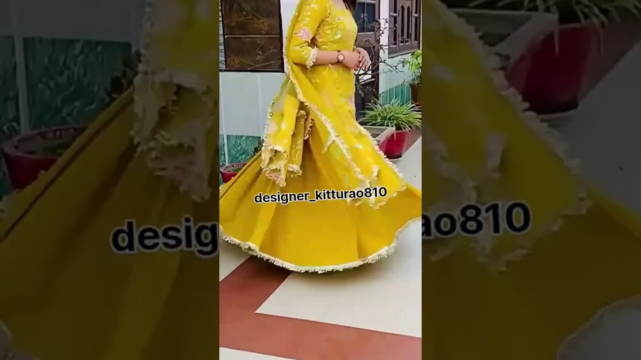 Short kurti with lehenga | Punjabi kurti with 