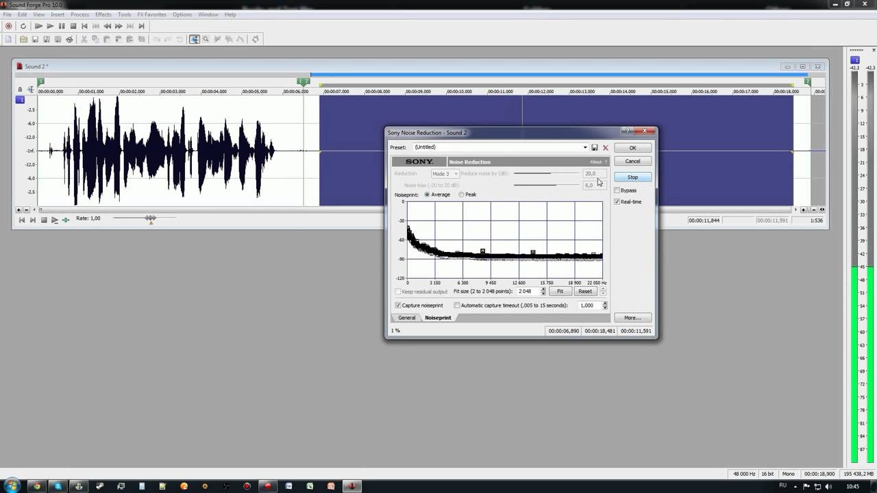 Профессиональная обработка голоса в Sound Forge 10